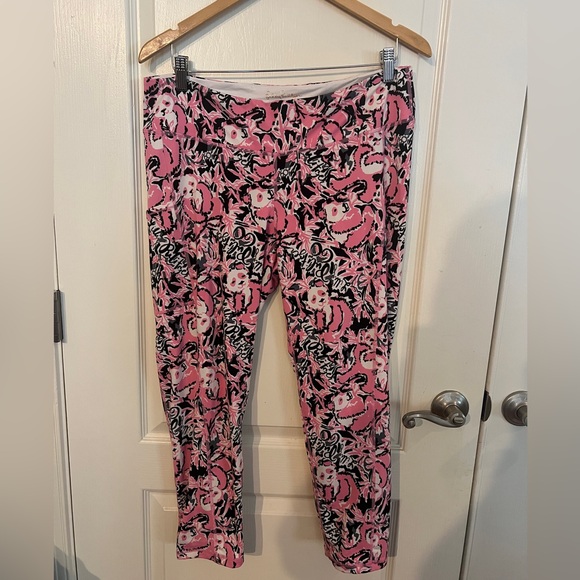 Lilly Pulitzer Luxletic Weekender Crop Leggings Hanging With My Boo Pandas XL - Picture 2 of 6